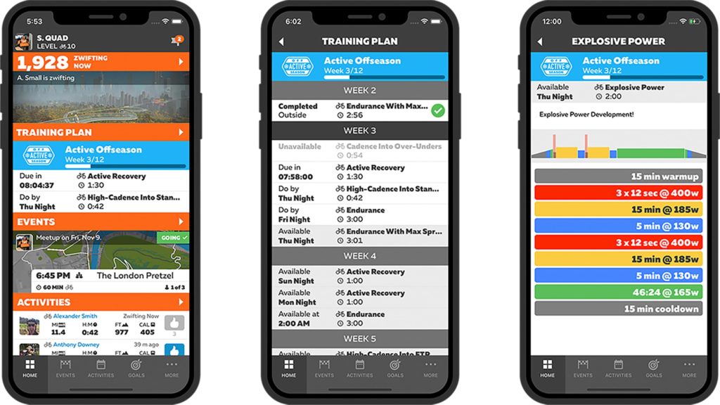 zwift companion piani allenamento