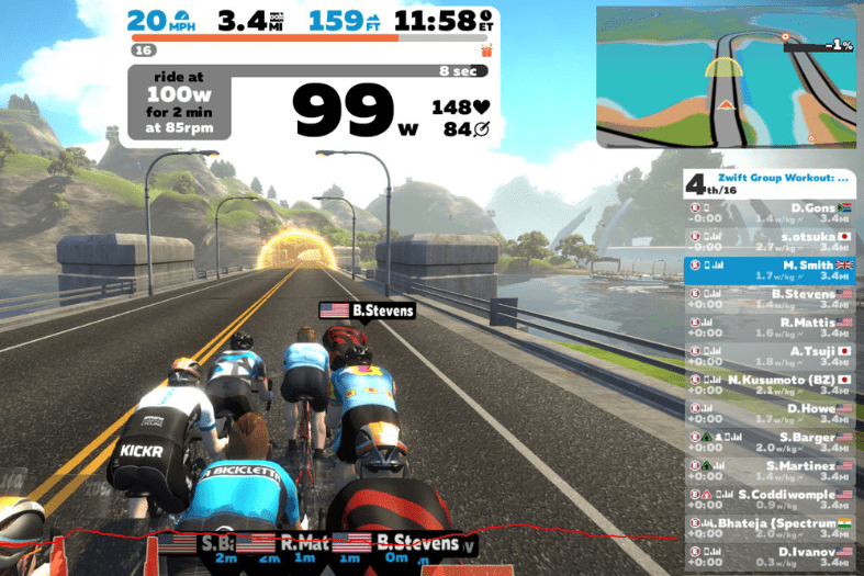 Zwift: scegli dove andare