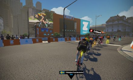 La scia in Zwift