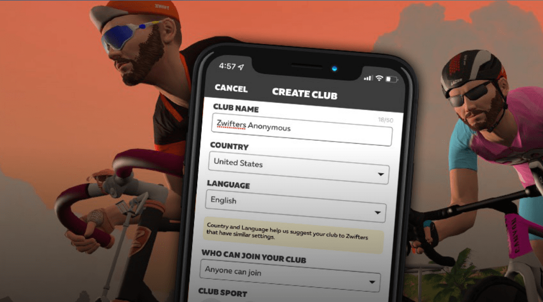 Come creare un Club in Zwift
